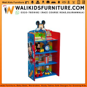 Kids Toys Rack & Bookcase in Gujranwala | Mickey Mouse Storage Display