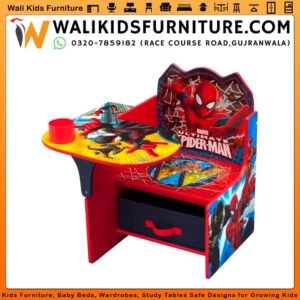 Marvel Spider-Man Kids Study Chair Desk in Pakistan - Fun Storage Solution