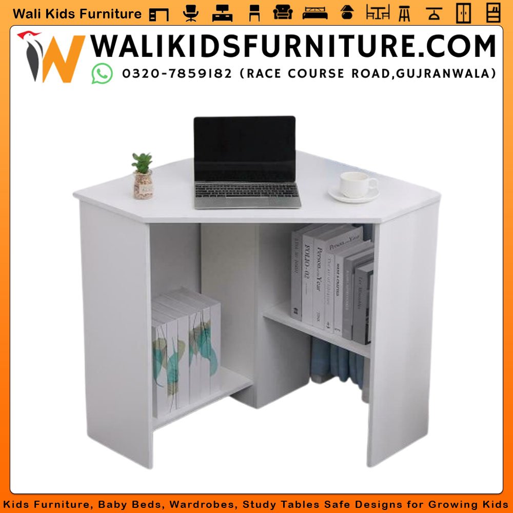 Corner Computer Desk & Study Table in Gujranwala | Smart Space-Saving Design
