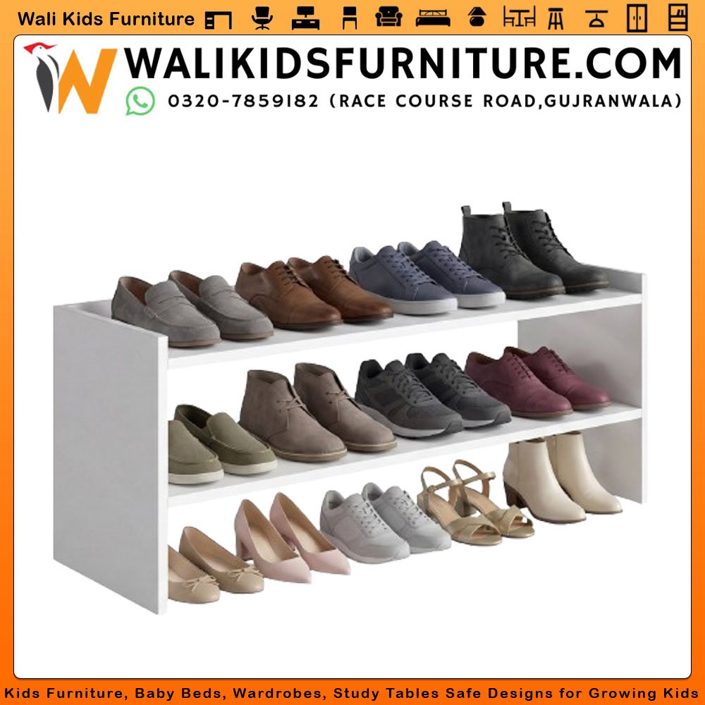 Kids Shoe Rack in Gujranwala | Stackable Organizer for Neat Shoe Storage