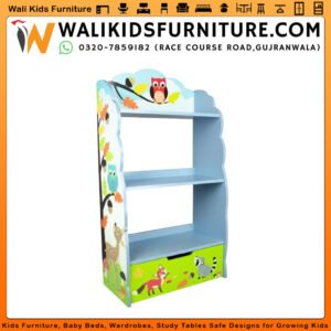 Kids Bookshelf & Toys Storage Rack in Gujranwala | Forest Animal Design