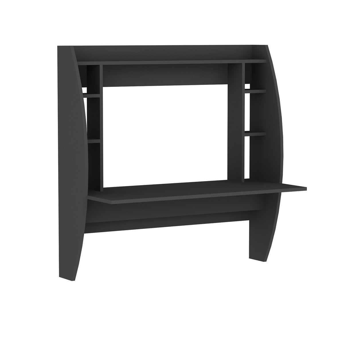 Wall Mounted Study Desk (Kids Room) Floating Desk with Convenient Side Shelves - Image 2