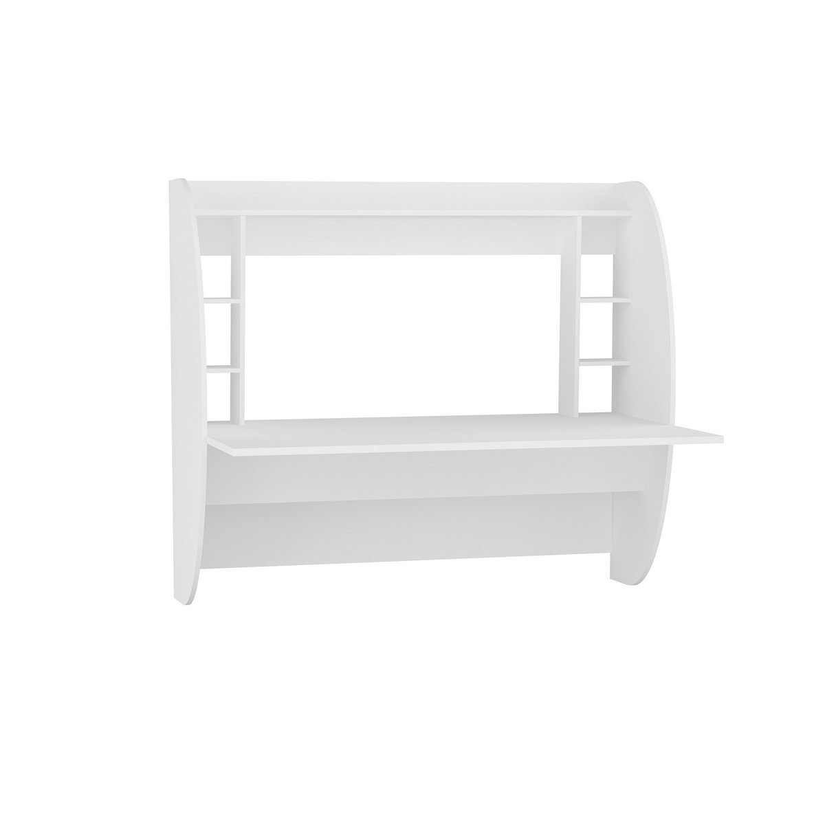 Wall Mounted Study Desk (Kids Room) Floating Desk with Convenient Side Shelves - Image 7