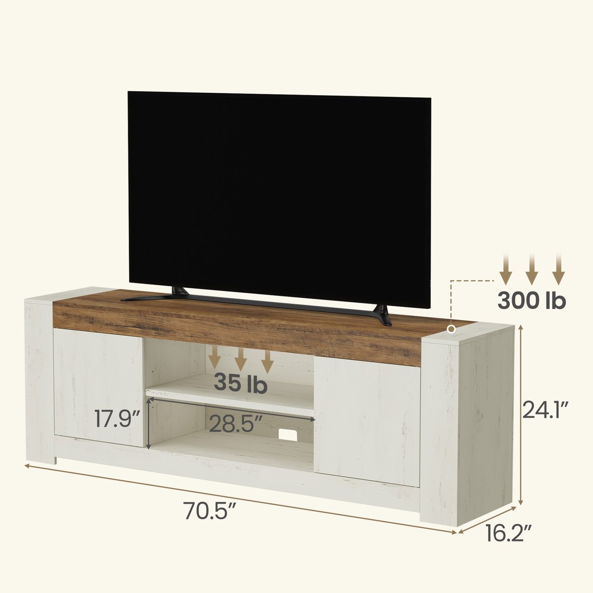 TV Console in Gujranwala - Modern TV Stand with Spacious Storage Cabinets - Image 6